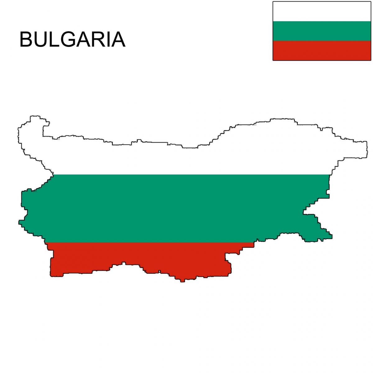 Bolgarija zemljevid zastavo