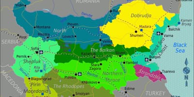 Zemljevid letališča Bolgarija