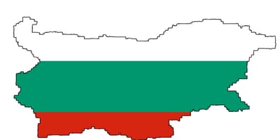 Bolgarija zemljevid zastavo