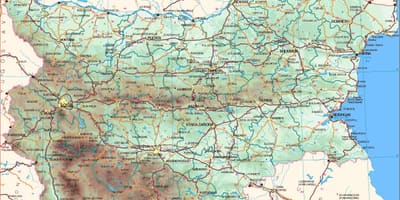 Zemljevid bolgarske obale